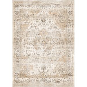 montvoo Selene washable area rugs beige