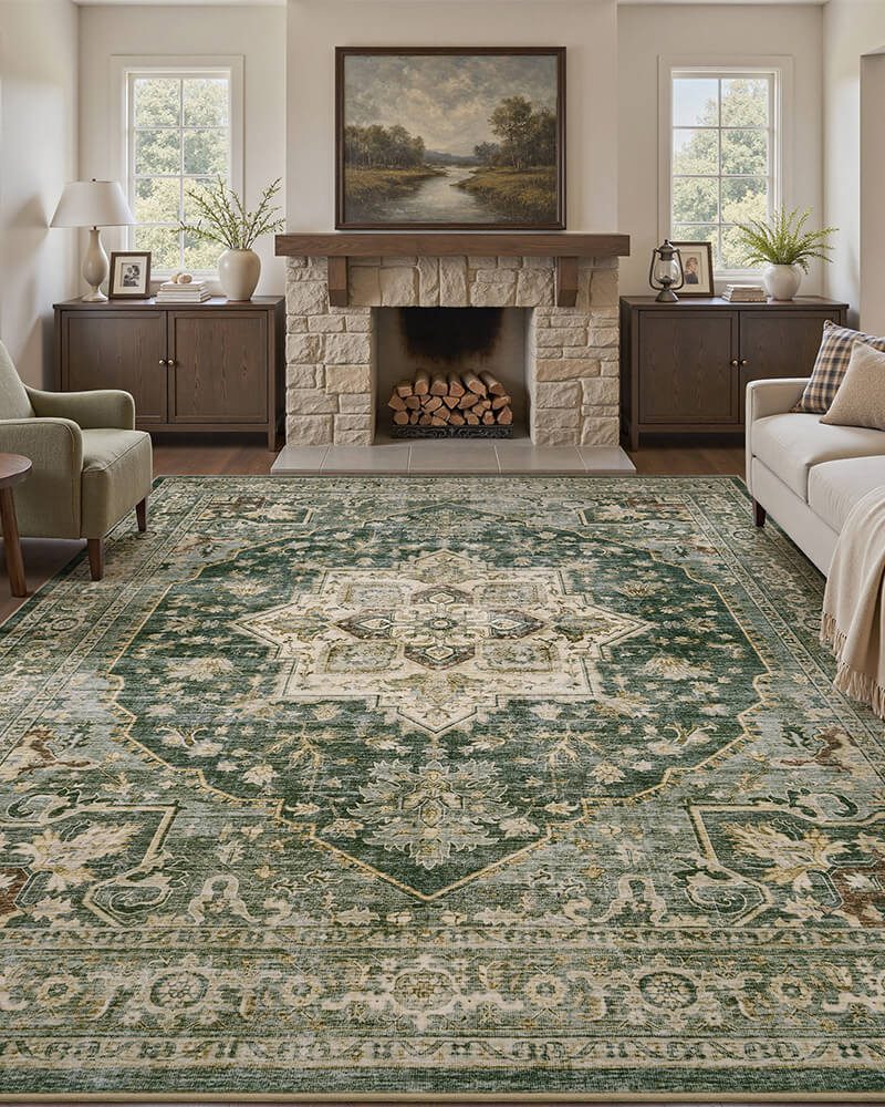 montvoo-boho-neutral-area-rug-soft-warm-living-room-green