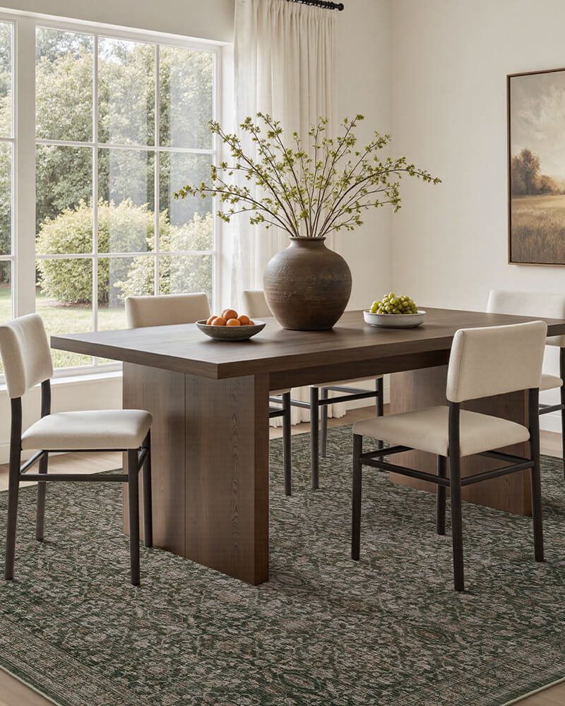naiad-washable-area-rug-green-in-kitchen