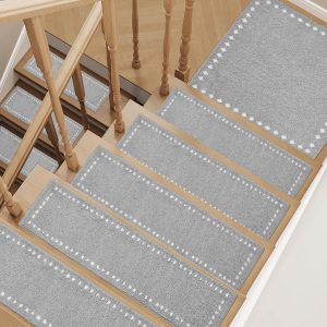 Soft surface stair treads protecting stairs while adding everyday comfort
