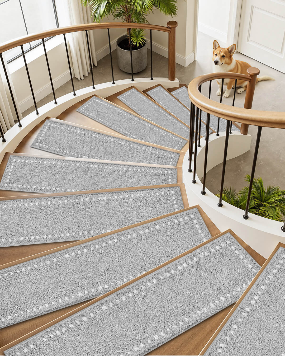 peel-and-stick-stair-treads-for-easy-installation Non-slip stair covers enhancing safety in multi-level homes