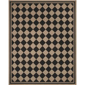 Quick dry indoor outdoor rug featuring layered border detailing and softly textured faux jute weave