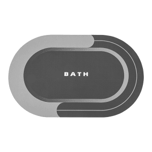Round quick dry bath mat made for modern living, balancing comfort, safety, and effortless daily care