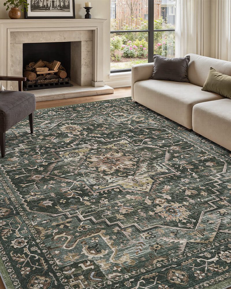solara-washable-area-rug-green-in-living-room