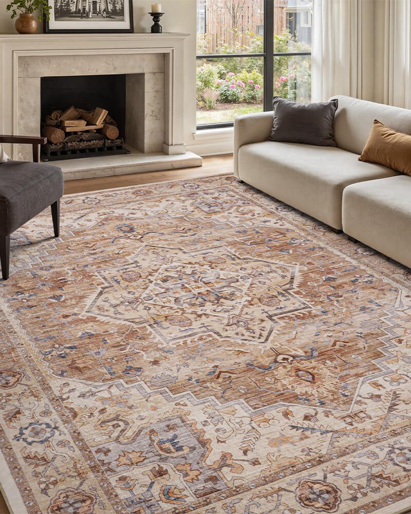 solara-washable-area-rug-orange-in-living-room