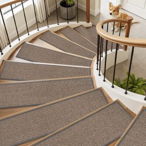 Stair treads offering added traction and stability for seniors and children