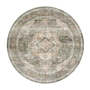 Vintage area rug combining durability and soft comfort for modern family homes