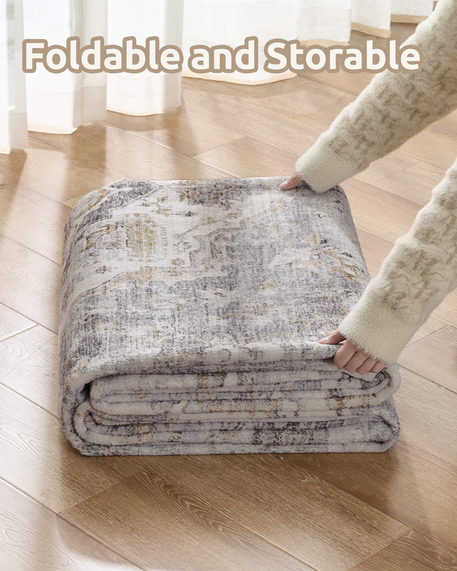 vintage-area-rug-foldable-storable-washable-easy-care-home-use