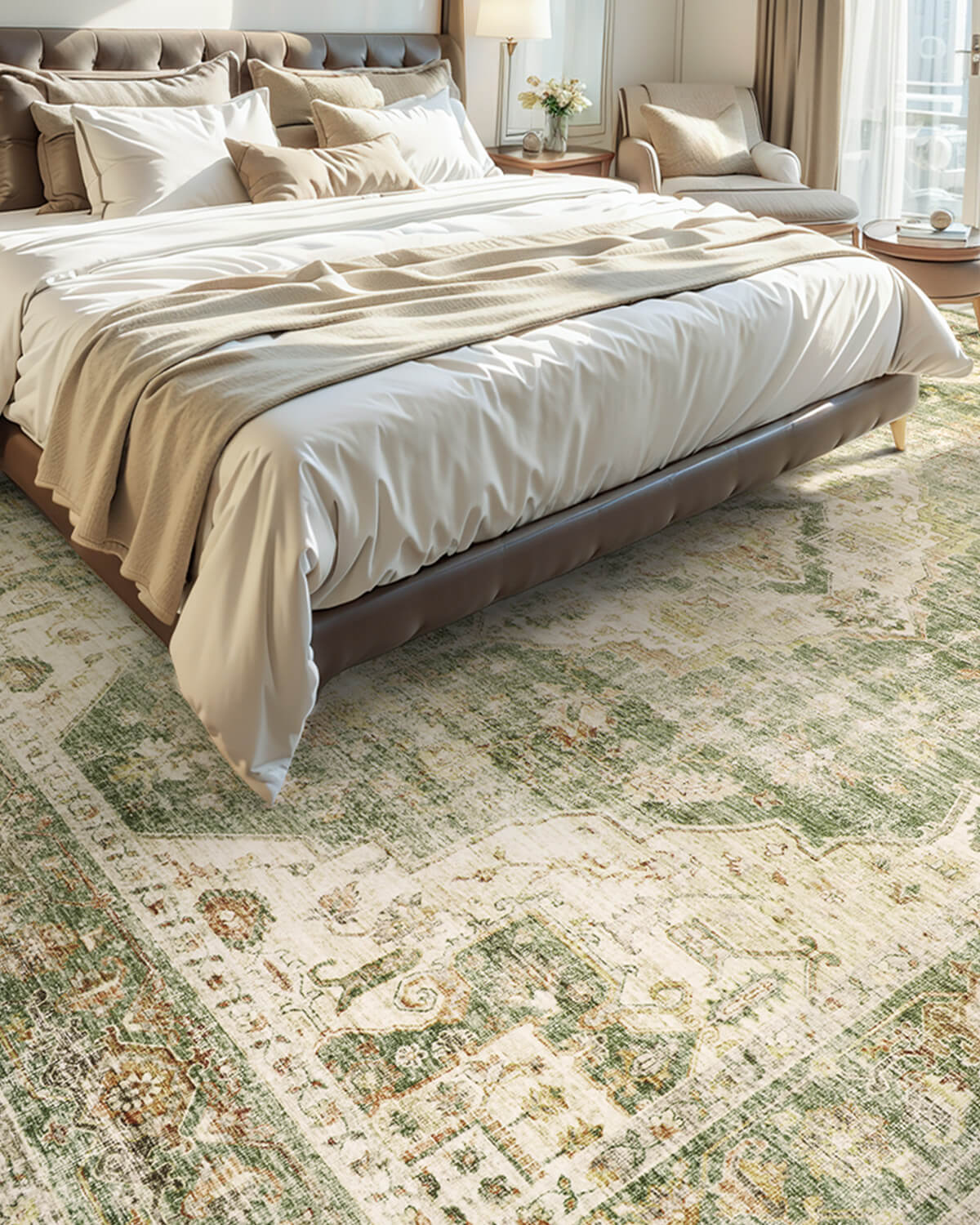 vintage-area-rug-for-high-traffic-family-living-areas