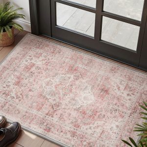 Vintage area rug featuring soft texture for relaxed home style