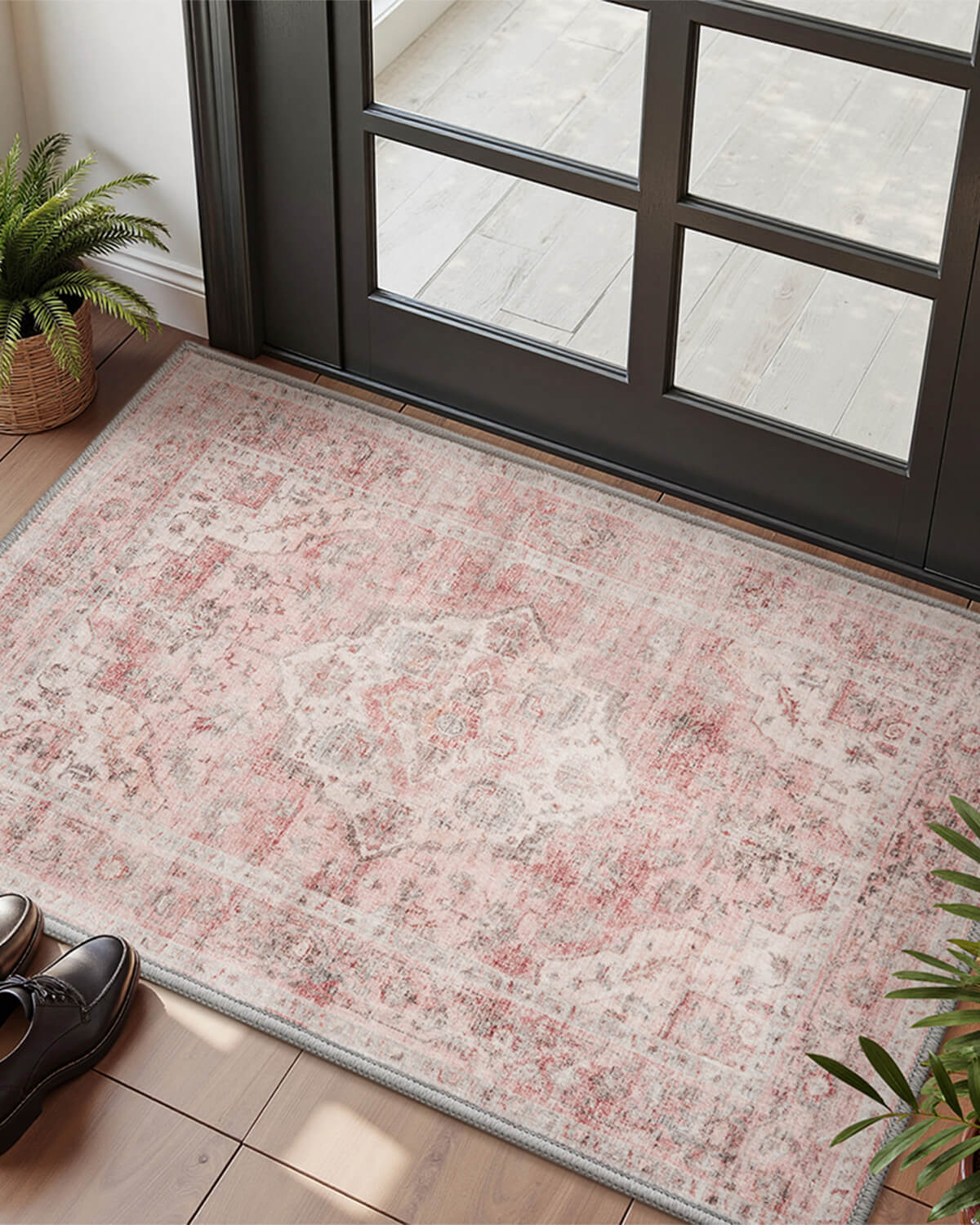 vintage-area-rug-soft-texture-for-relaxed-home-style Vintage area rug featuring soft texture for relaxed home style