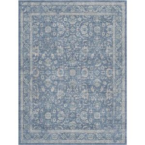 Daphne Washable Area Rug - Blue