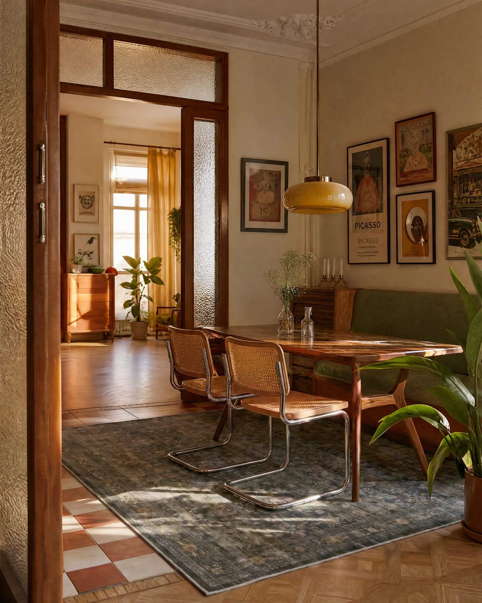 vintage-area-rug-soft-washable-dining-room-home-decor