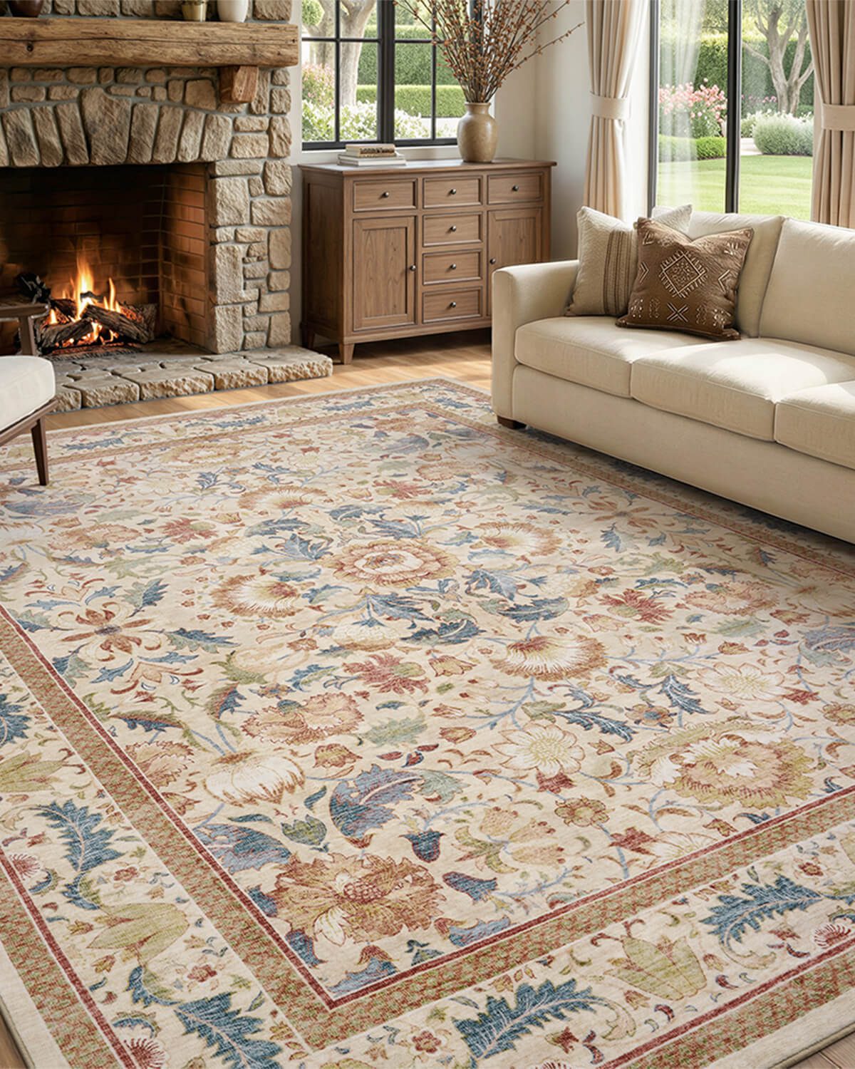 vintage-floral-area-rug-soft-comfort-for-modern-home