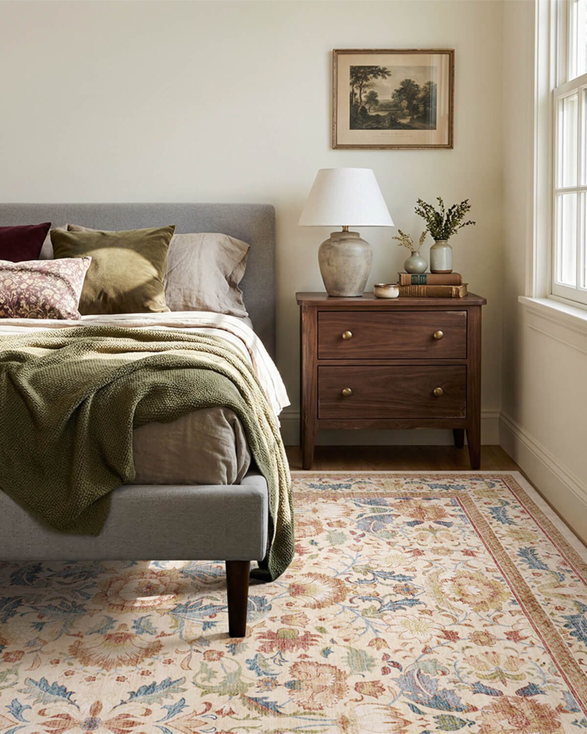 vintage-floral-rug-durable-for-high-traffic-home-areas