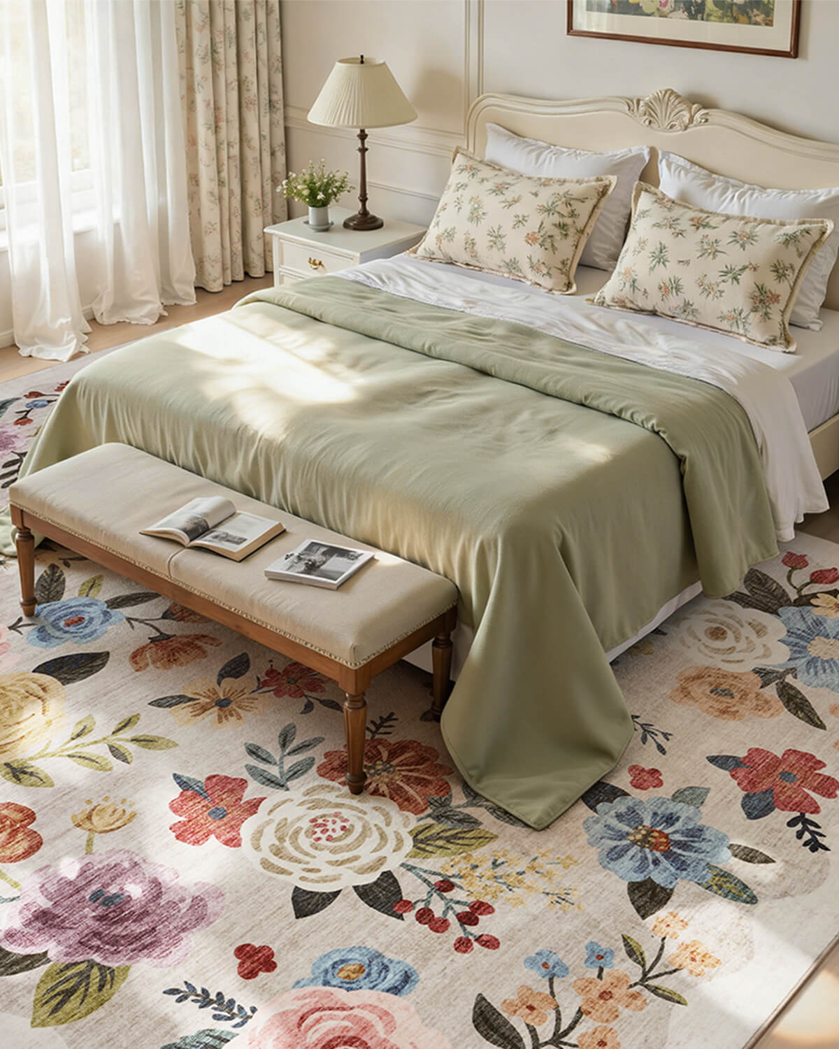 vintage-floral-rug-machine-washable-soft-for-family-home