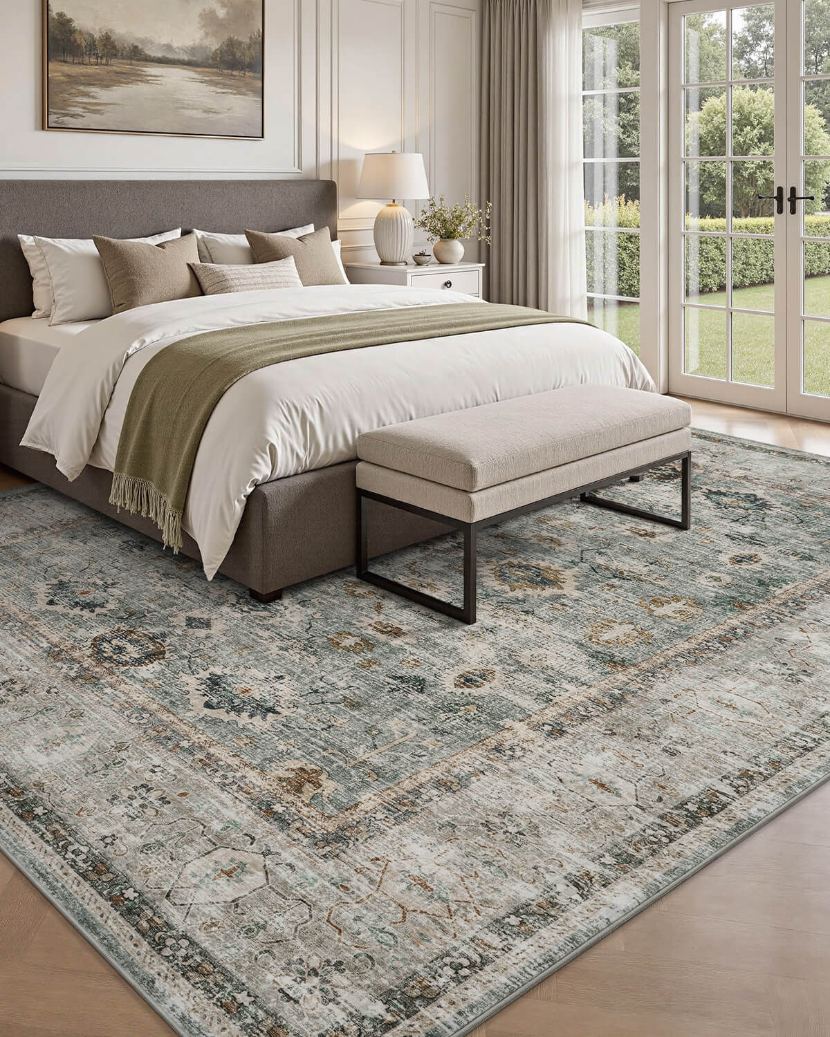 vintage-floral-soft-touch-home-rug-for-comfort