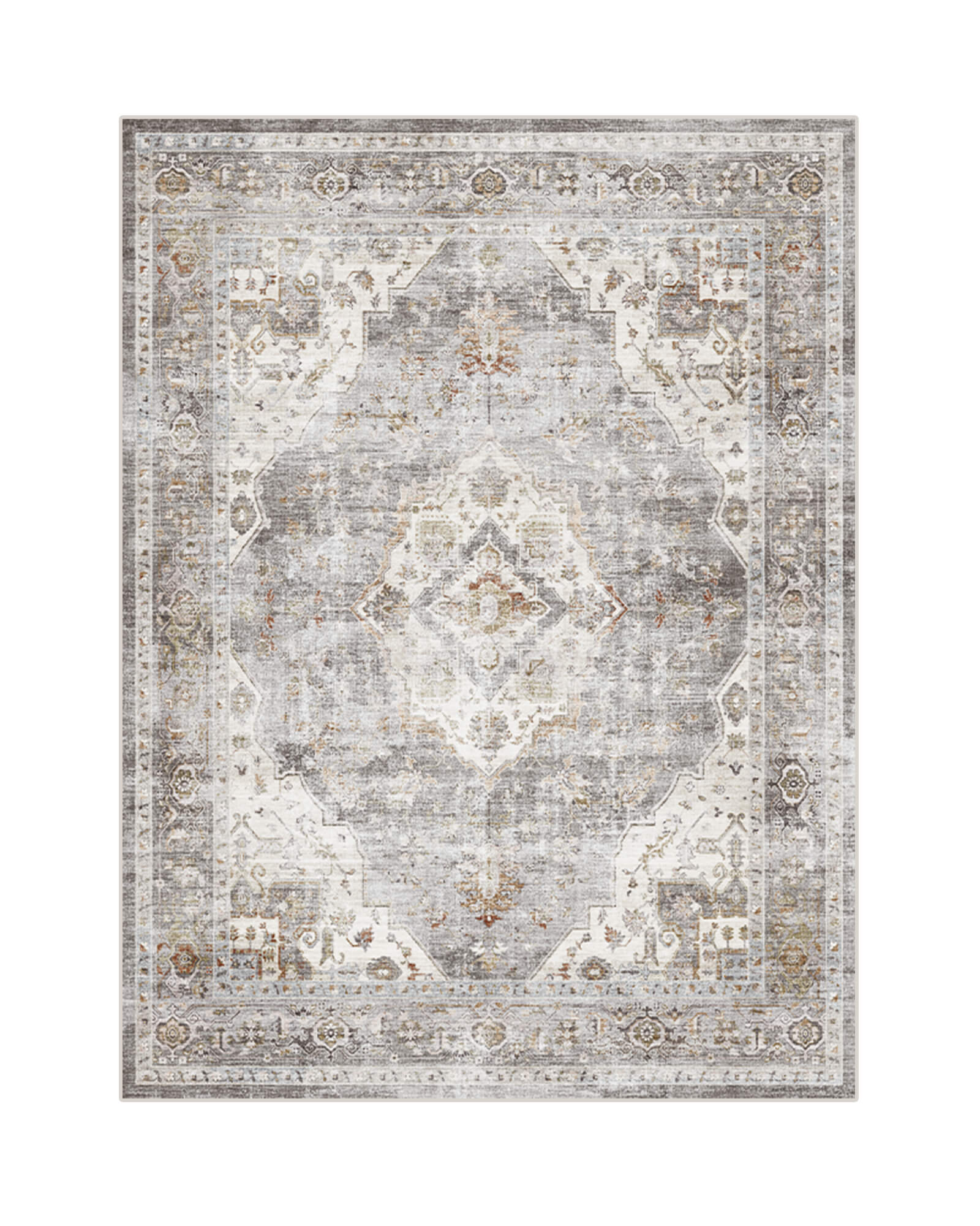 vintage-medallion-area-rug-soft-washable-easy-care-home-decor This vintage medallion area rug features a softly distressed pattern and washable easy-care design that adds timeless style to everyday home decor.