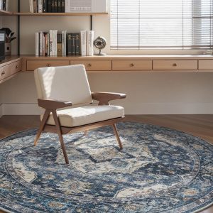 Vintage soft area rug combining comfort and decorative style