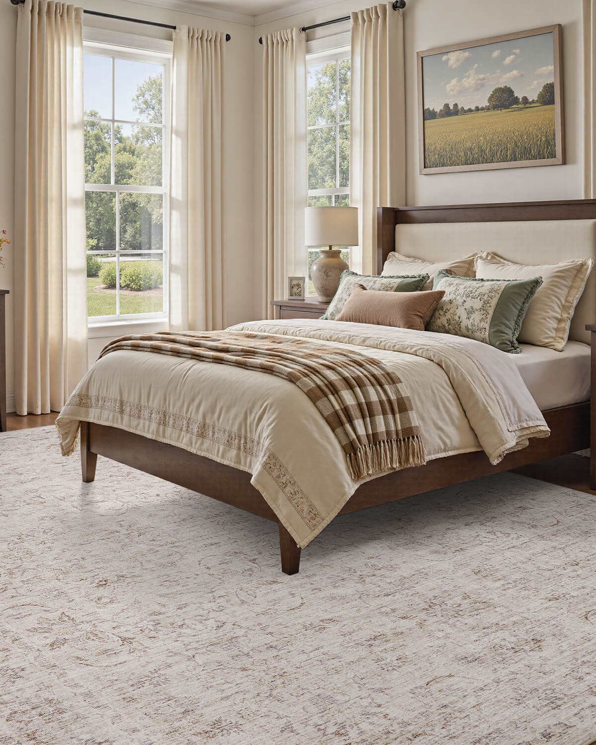 vintage-washable-area-rug-for-easy-maintenance-home
