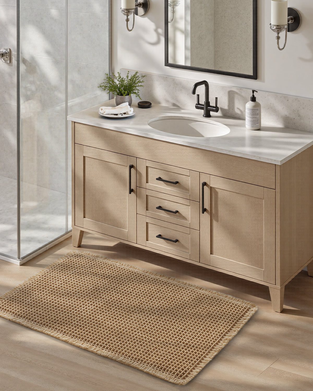 waffle-bath-mat-non-slip-backing-for-safe-bathroom