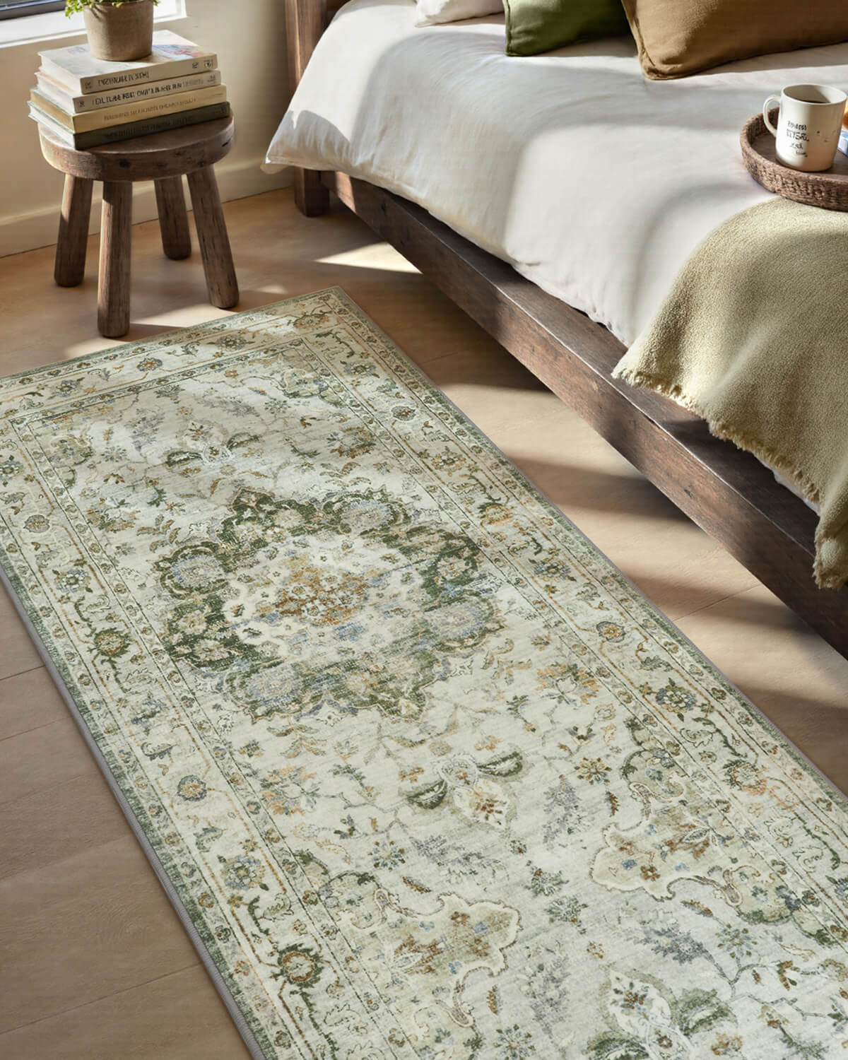 washable-botanical-vintage-rug-for-family-living-rooms
