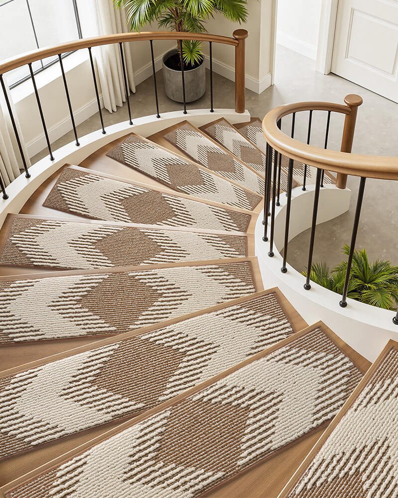 washable-stair-treads-for-easy-cleaning Noise-reducing stair treads ideal for apartments and shared homes